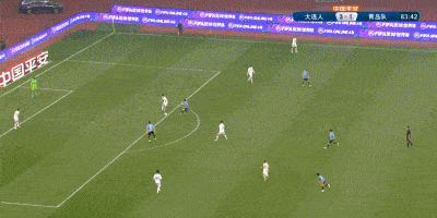 右脚|参加附加赛!中超:大连人4-1青岛 单欢欢双响拉尔森破门
