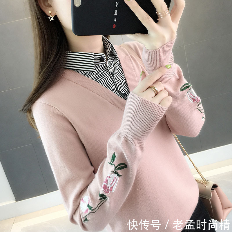 优雅|最近超火一款薄毛衣:叫“樱花粉”,春天搭小脚裤,贼美贼显年轻