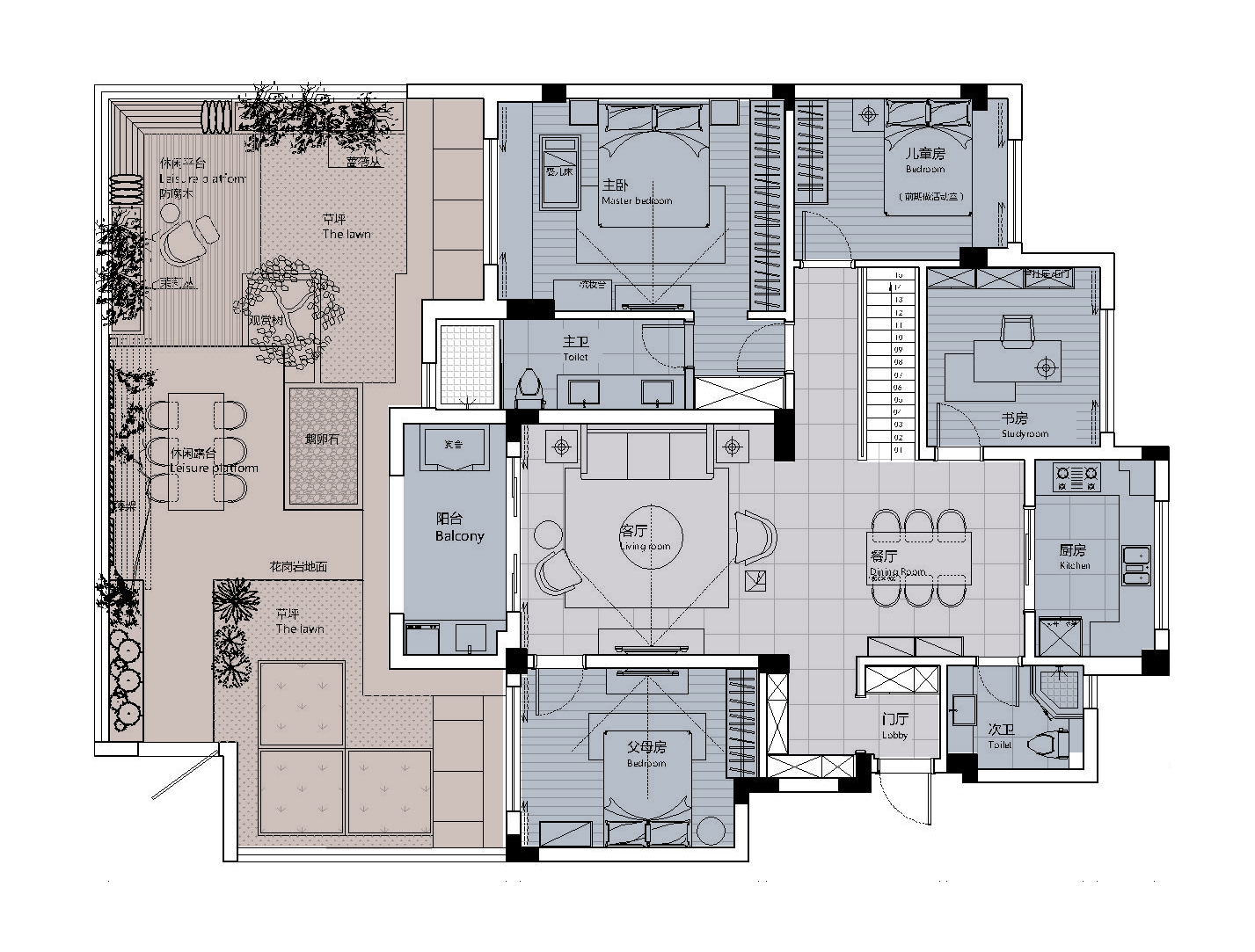 mcm|95平三房北欧,复古的视觉感,柚木渐变的美感,创造家庭幸福感!