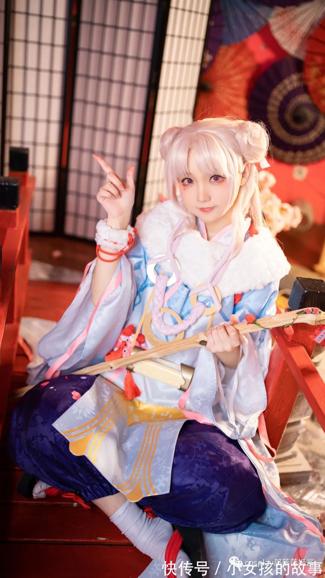 阴阳师|cos:阴阳师缘结神稚雪缱绻cos正片@鹤祈