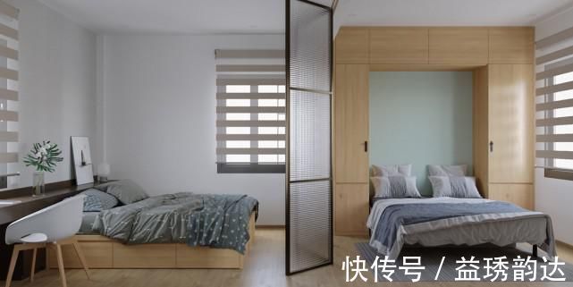 小沙发|将灰蓝色与木色调混合在一起,温暖的现代风格设计
