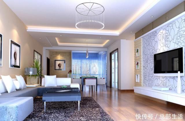 客厅|客厅该铺瓷砖还是地板老师傅从不纠结,直接用这种,时尚又耐用