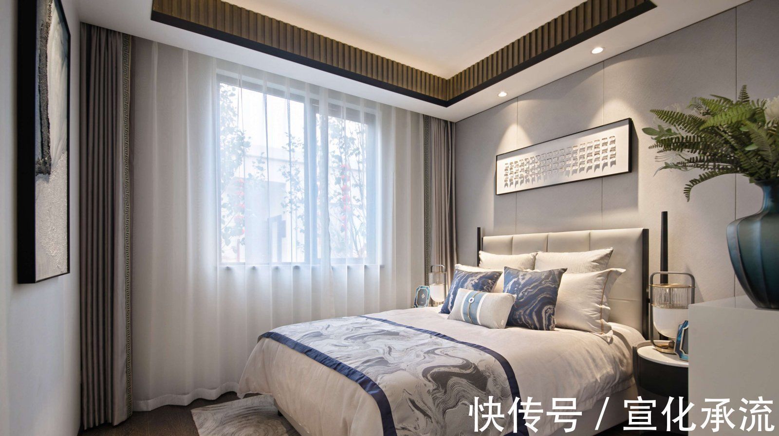 摆件|当诗意遇见新中式,142㎡最美之家,一入户,客厅就足够惊艳到你