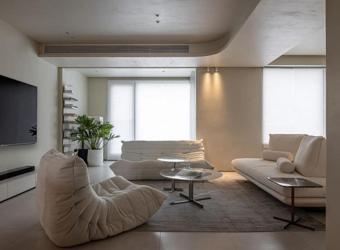 椭圆形|看了她家，才知道灯光设计有多强大，哪怕刷大白，也超有氛围感