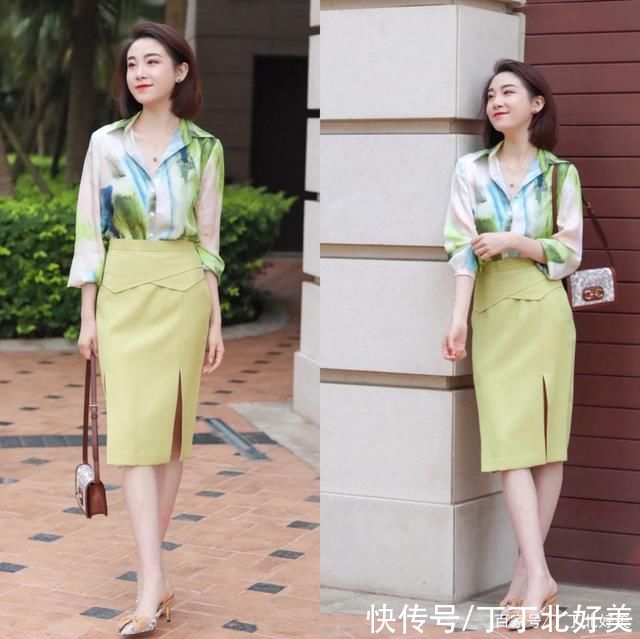 半身裙|知性、时髦又气质!8套衬衫简约穿搭示范，上班装就该这么穿