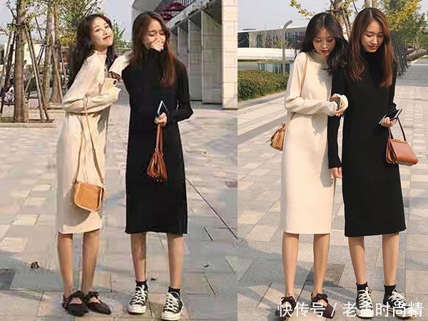 秋冬季中长款毛衣,单穿或者内搭都美美的,轻轻松松的时髦