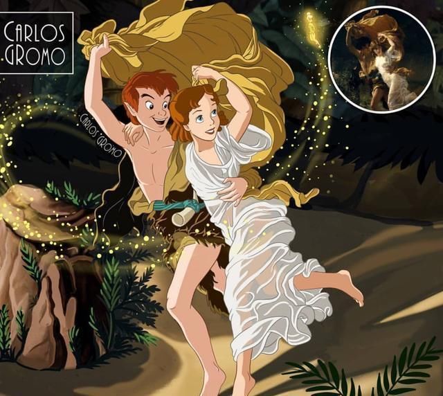 小飞侠|迪士尼人物COS真人,某王子如同帕加索斯,白雪公主变村姑了