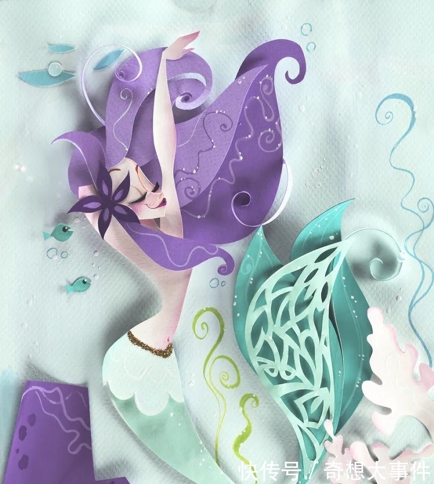 女孩子|也只有这么可爱的女孩子,才能用剪刀,剪出一整个童话故事