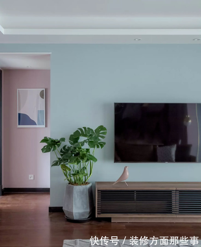 三居室|124平北欧风三居室，低纯度色彩搭配有闲适柔美的氛围