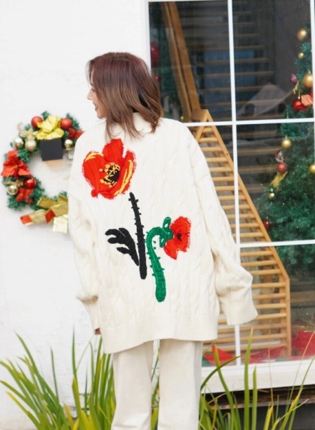 菱格纹 想要温柔还保暖?瞧博主的毛衣穿搭方法,让你做个美美的小仙女