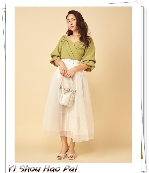 鞋子|夏季网纱裙的日系流行穿搭示范,看日本女人怎么给它配上衣和鞋子