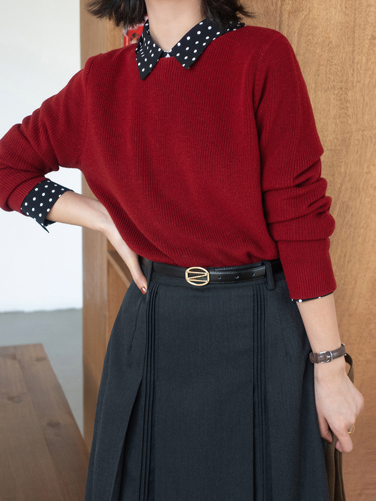 穿搭 秋冬季穿什么样的针织衫才好看?羊毛衫和绞花羊毛开衫,高级洋气