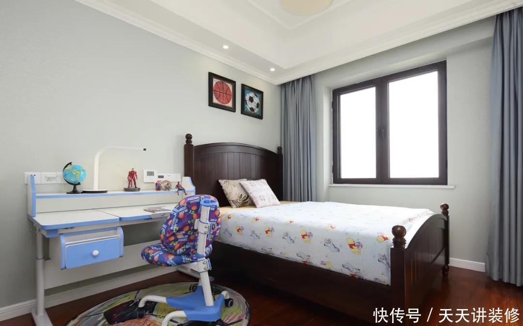 装修|127㎡现代美式风格新房装修，浪漫优雅简洁大方！