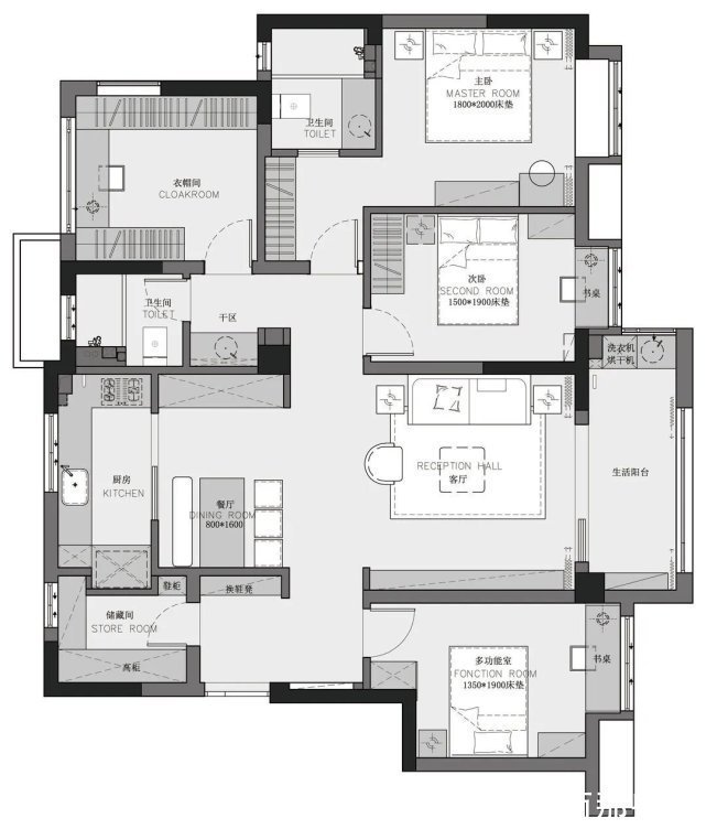 色调|131㎡优雅独特的轻奢美,混搭风也高级又好看!