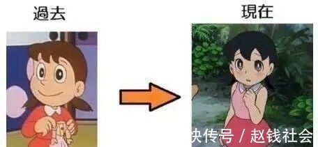 角色|长大的动漫角色静香不再清纯,皮卡丘变瘦,柯南不成人形