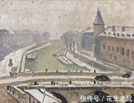 柯罗|法国艺术家阿尔贝·马尔凯 怀乡的、单纯的自然主义绘画作品