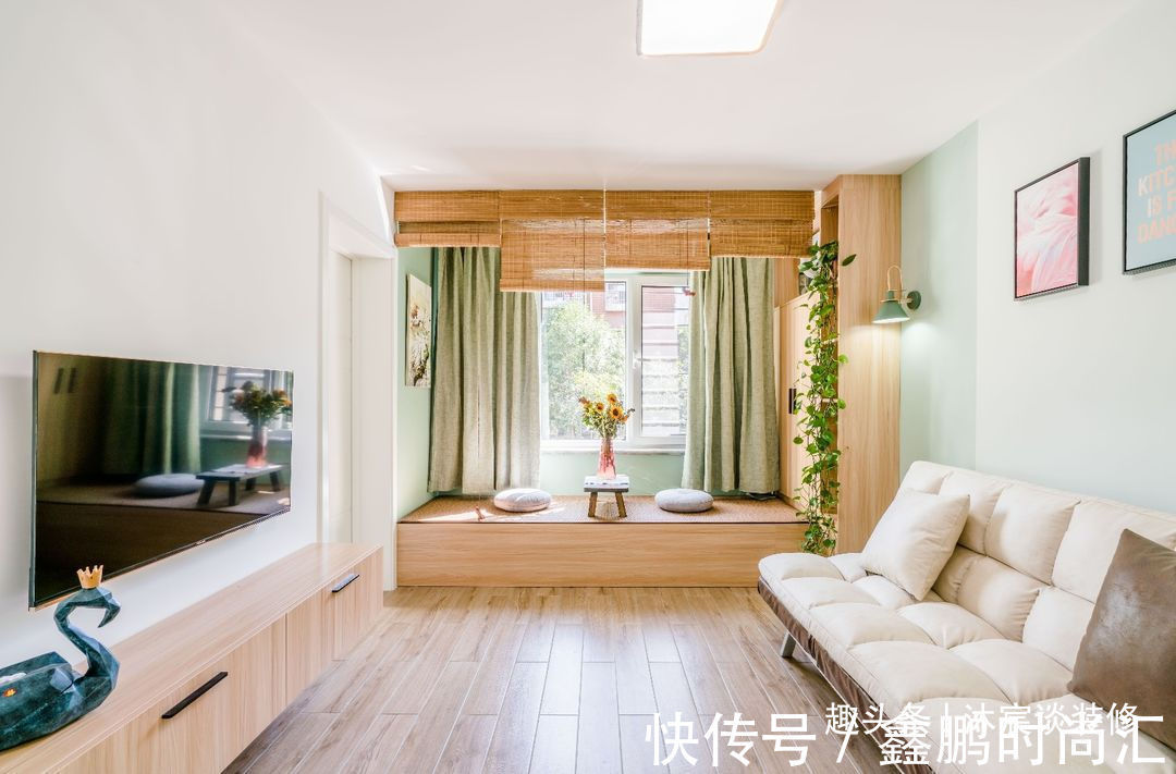 梳妆台|50㎡的婚房，虽然是小了点，但到处清新大方，藏不住的甜蜜与幸福