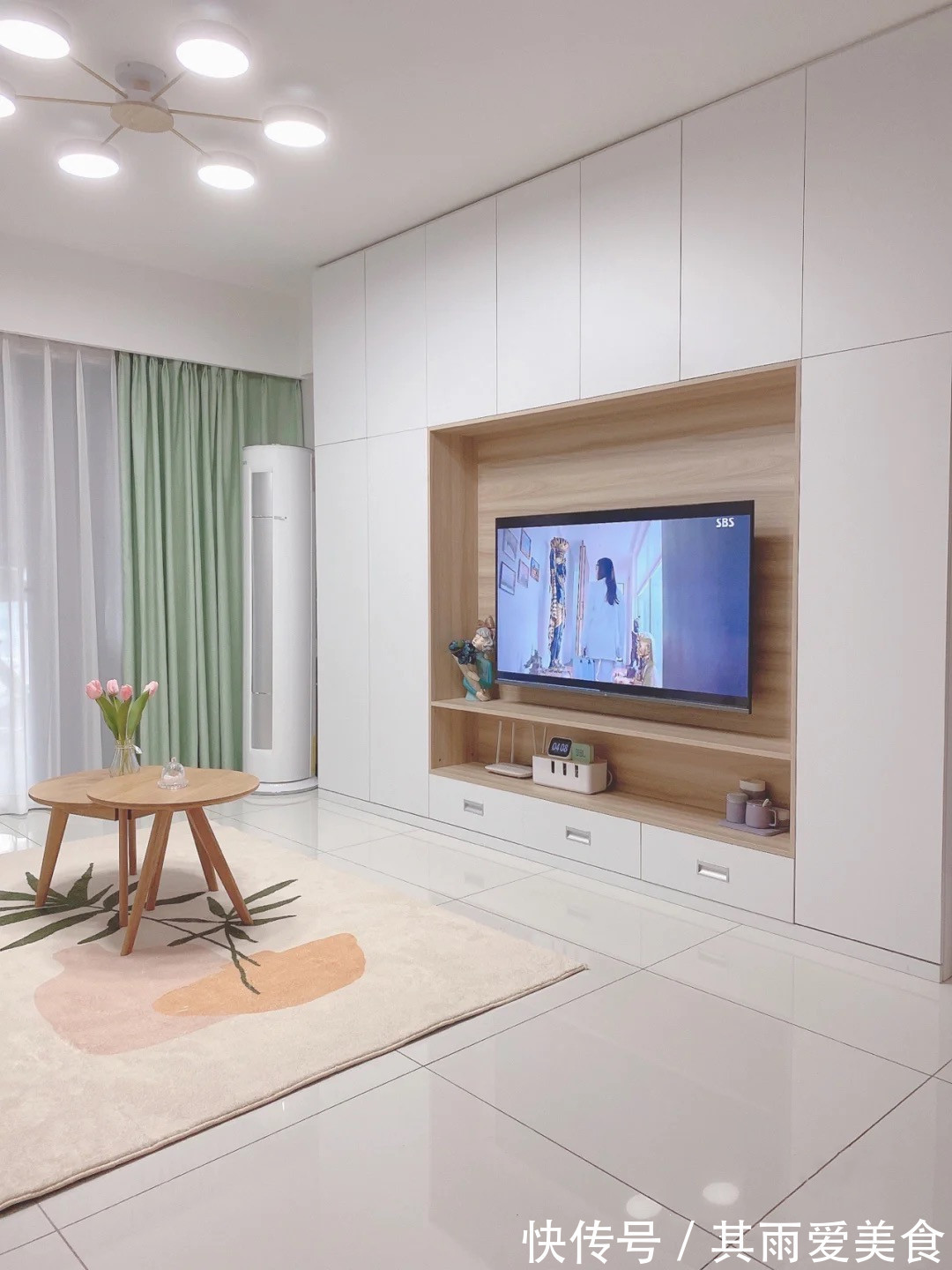 薄荷蓝|走进她家,才知什么叫美观与实用并存,全屋温暖又清爽,太舒服了