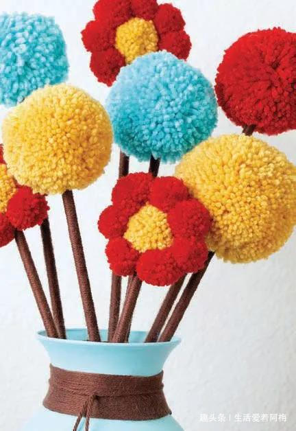 废旧玻璃瓶不要扔,一团毛线就让瓶子美翻,谁都学得会的手工