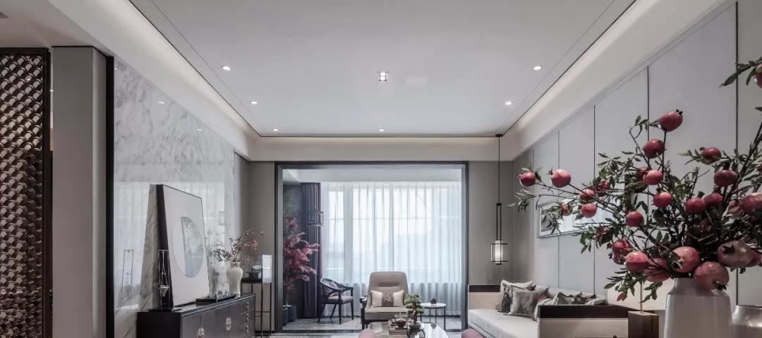 布置|118平现代中式风格装修效果图淡雅空间魅力四射