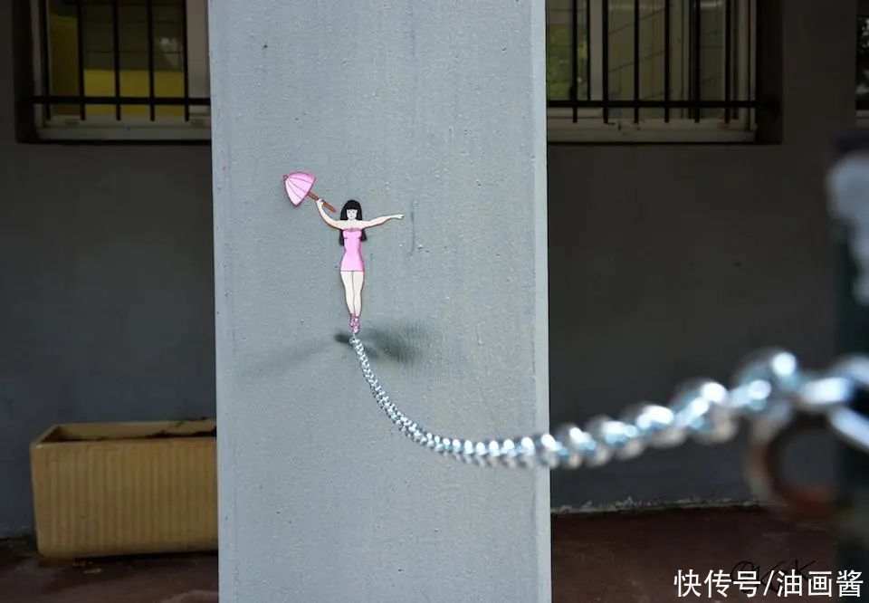 艺术！15幅极简涂鸦，网友：这才是街头艺术，多画一笔都多余