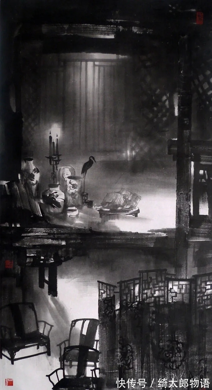 陈辉!有光影的水墨山水画,见过吗?