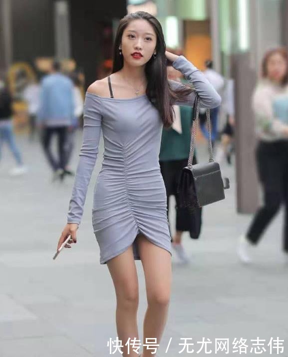 最能体现|一字肩连衣裙怎么穿好看?简洁修身的版型很显气质,尽显女人魅力