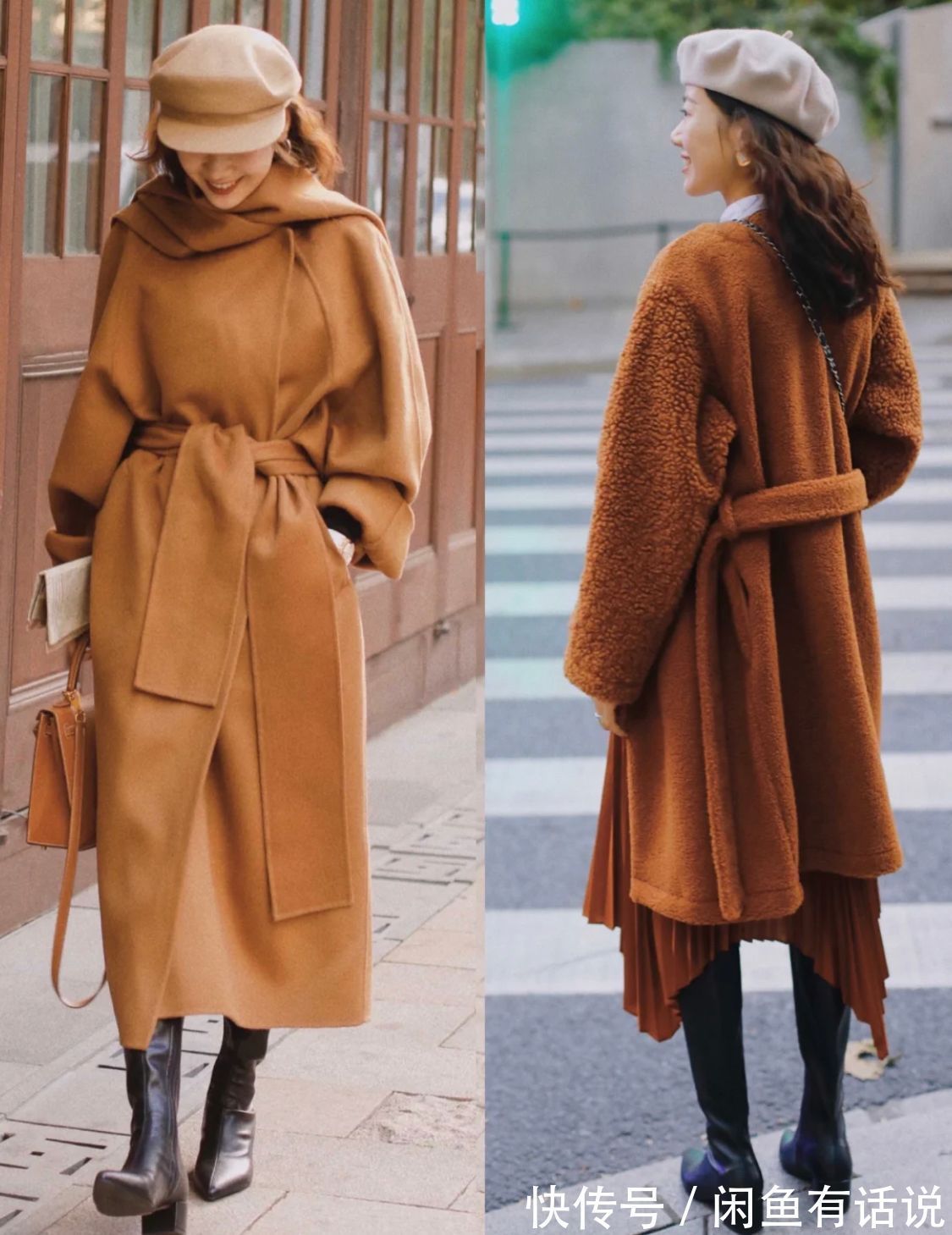 氛围感|这是真正有“烟火气”的大衣穿搭,适合普通中年女人,不露腿也美
