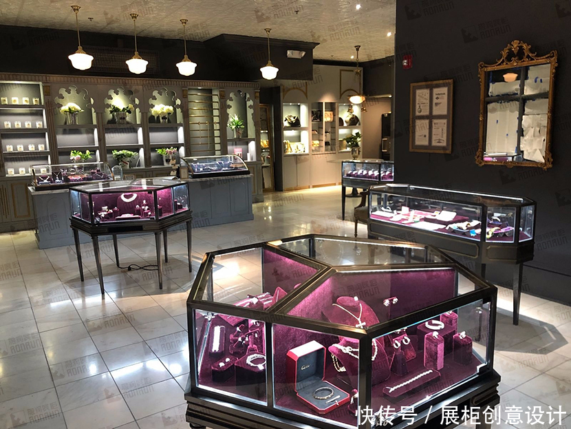  珠宝店|中国设计的珠宝店，绝对不比国外的差！