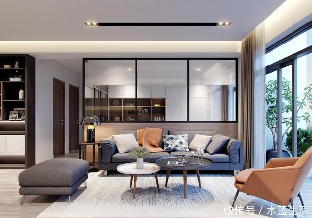 餐厅|我要有钱也买横厅户型,沙发不靠墙,餐厨一字排开,越看越高级