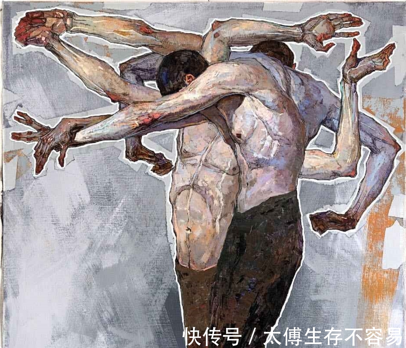 油画作品&扭曲的人体，无声的话语——萨拉津非比寻常的人体艺术