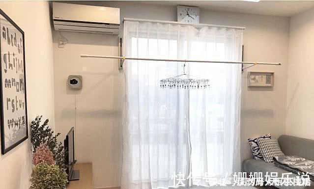 晾衣杆|日本人从不在阳台放洗衣机晒衣服，室内只要1㎡，处处都能晒得了