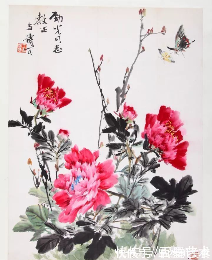 小写意@唯有牡丹真国色!小写意牡丹画150幅,美醉了