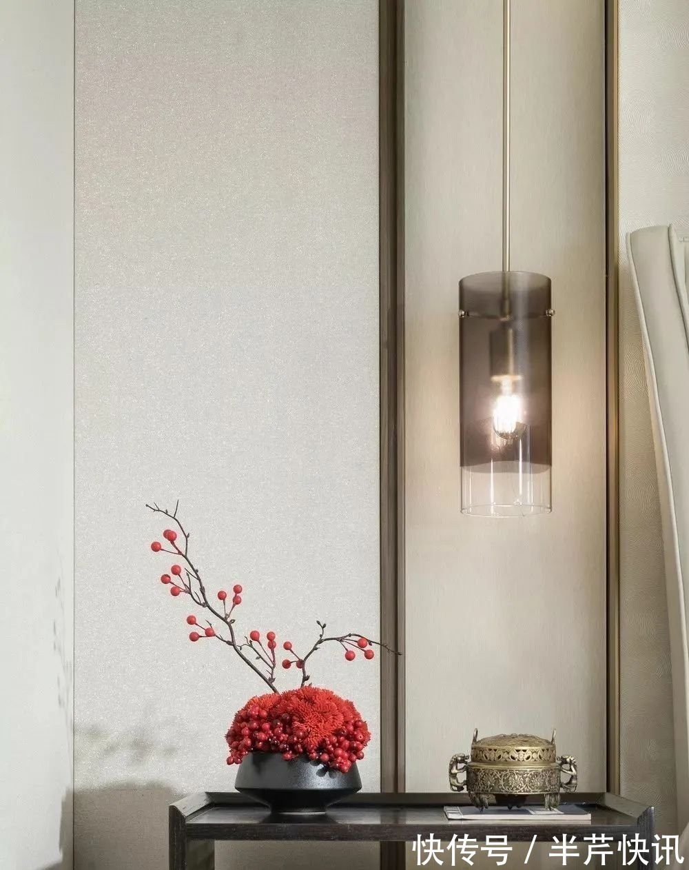 悠远|150平新中式装修设计,一进玄关就被迷住了,清雅客餐厅,更是惊艳!