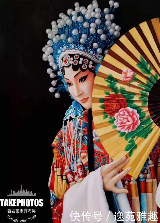 薛海涛先生|京剧油画,美到心底。国粹京剧超写实油画第一人薛海涛作品欣赏