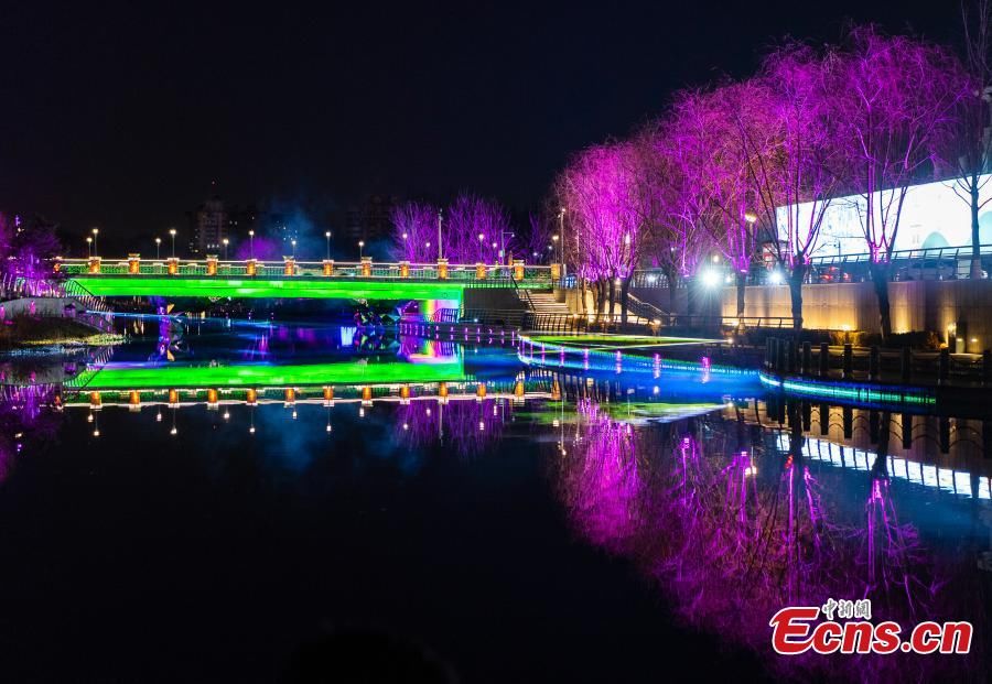 kilometer|Colorful lights add charm to Beijing