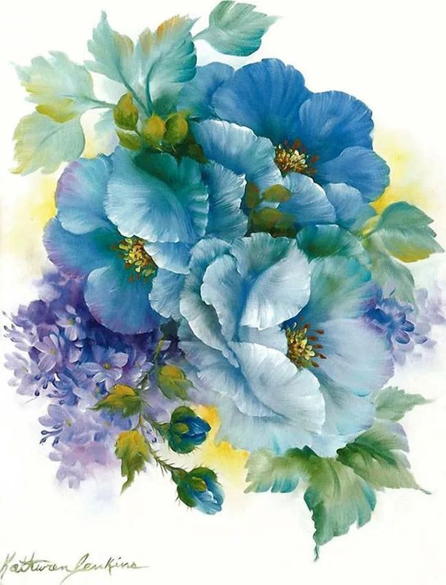 加里$这对老夫妇教授绘画40多年,画的花也太漂亮了!