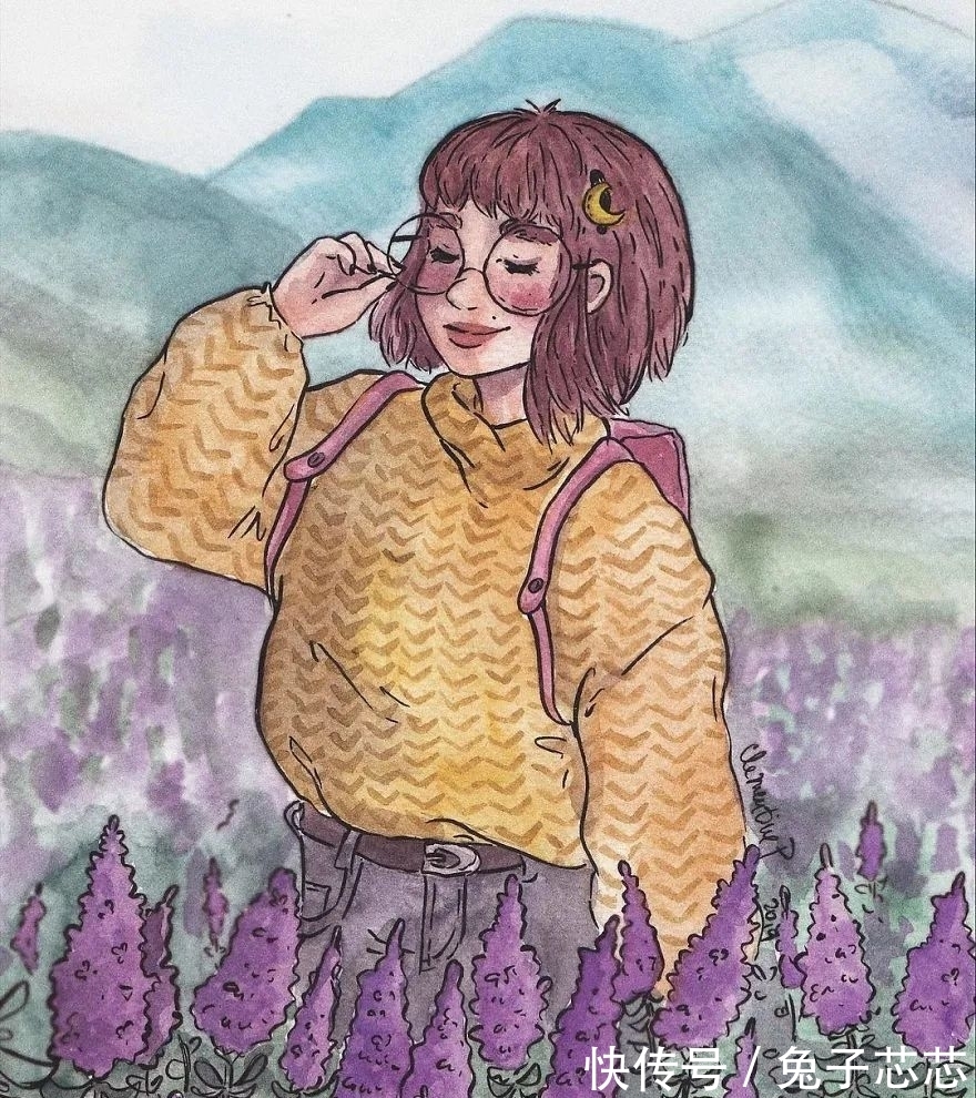 一本好书$16幅水彩画描绘的幸福场景,网友:这才是向往的生活