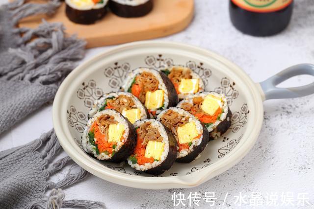 汤匙|在家就能做的韩式料理，饭和菜卷一起，营养丰富又美味，老少皆宜