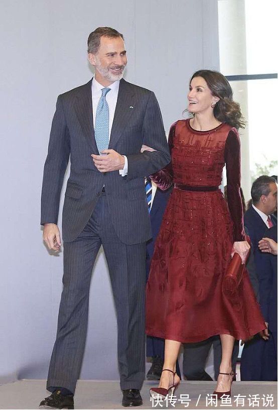 协调感|西班牙王后穿火了“中国红”,一袭红裙优雅到骨子里,气质好高级
