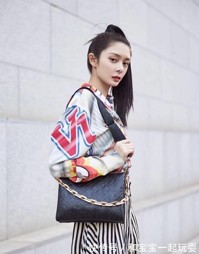 路易威 女生穿搭可以学傅菁look,可盐可甜!