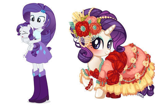 珍奇|小马宝莉:当小马披上异域风的华服,紫悦很梦幻,碧琪颇具古典美