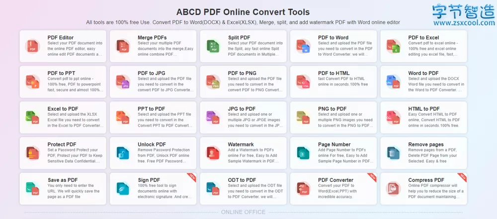 浏览器插件 Abcd PDF v3.1.12 在线PDF文档转换合集-52KMS