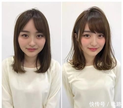 日本发型师分享“刘海小脸术”有了刘海的小姐姐,原来这么美
