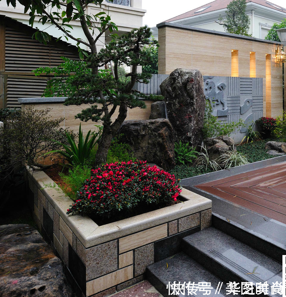 小院|现代日式混搭小院,没想到这么融洽舒适,这样的院子给我来一打!