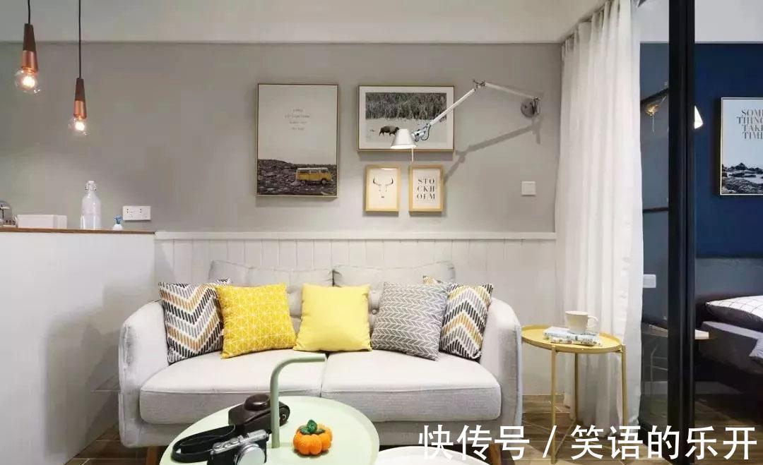 窗户|40㎡长条型公寓,只有一个窗户采光,也能设计的如此明亮!