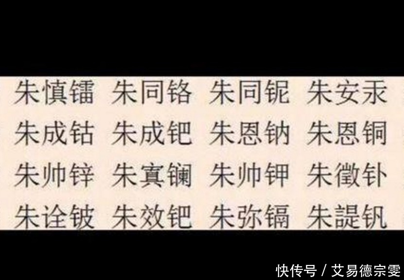 史上惊人的巧合,把明朝皇子名字拼在一起,