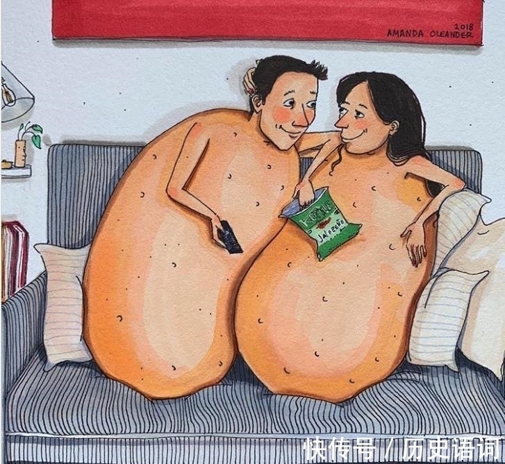 恋爱关系!女插画师创作的20张展现了真实恋爱关系的插画