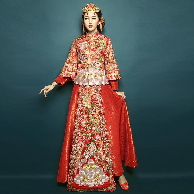 旗袍|改良的复古风刺绣旗袍,穿起来美得像画中的一样,知性且高贵大气