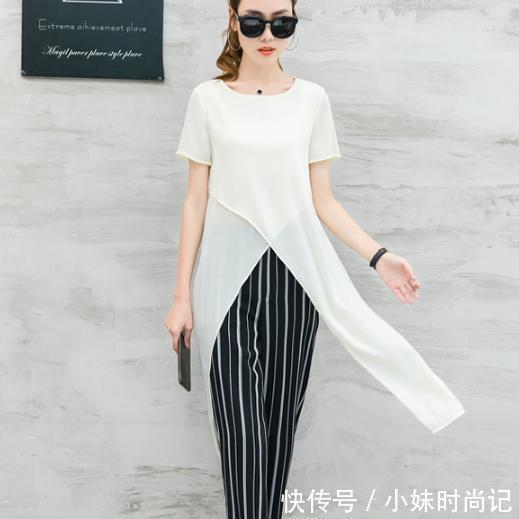 女人味|40岁女人要会穿搭减龄,时髦遮肉的阔腿裤套装,优雅更有女人味